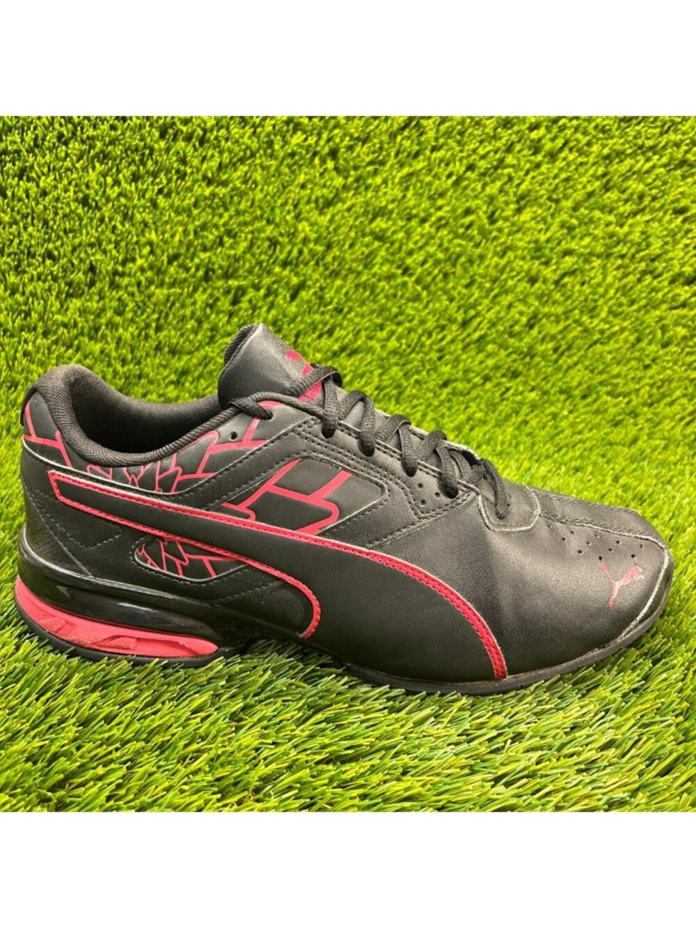 Puma Tazon 6 Graphic Womens Size 11 Black Pink Running Athletic Shoes Sneakers